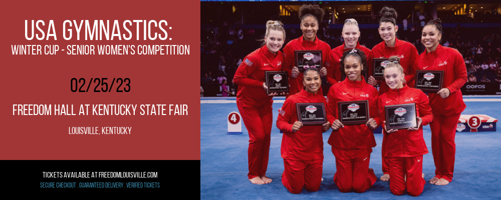 USA Gymnastics: Winter Cup - Senior Women's Competition: All-Around and Events at Freedom Hall tickets USA Gymnastics: Winter Cup - Senior Women's Competition: All-Around and Events at Freedom Hall